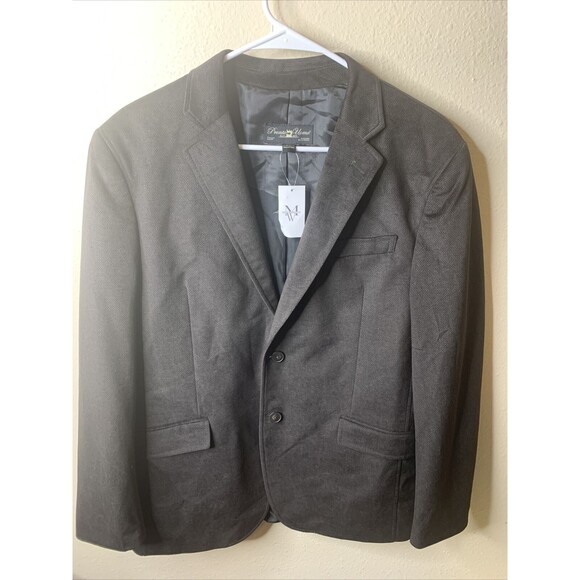 Pronto Uomo M Black Wool Two Button Mens Sport Coat Blazer Jacket - MSRP $149.99 - Picture 8 of 8
